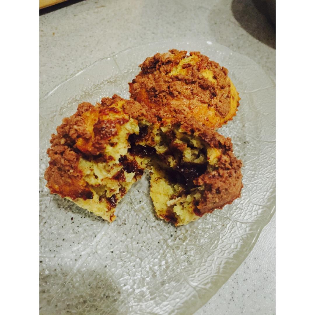 巧克力酥顶玛芬蛋糕 Choc Chip Muffins
