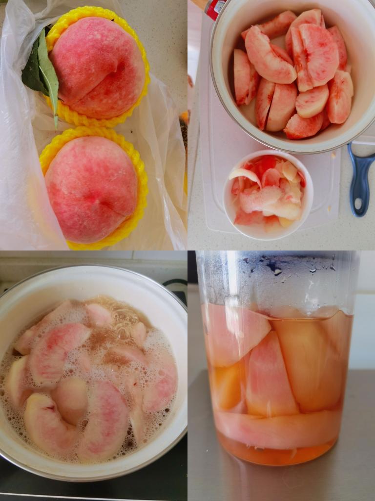 水蜜桃罐头的做法