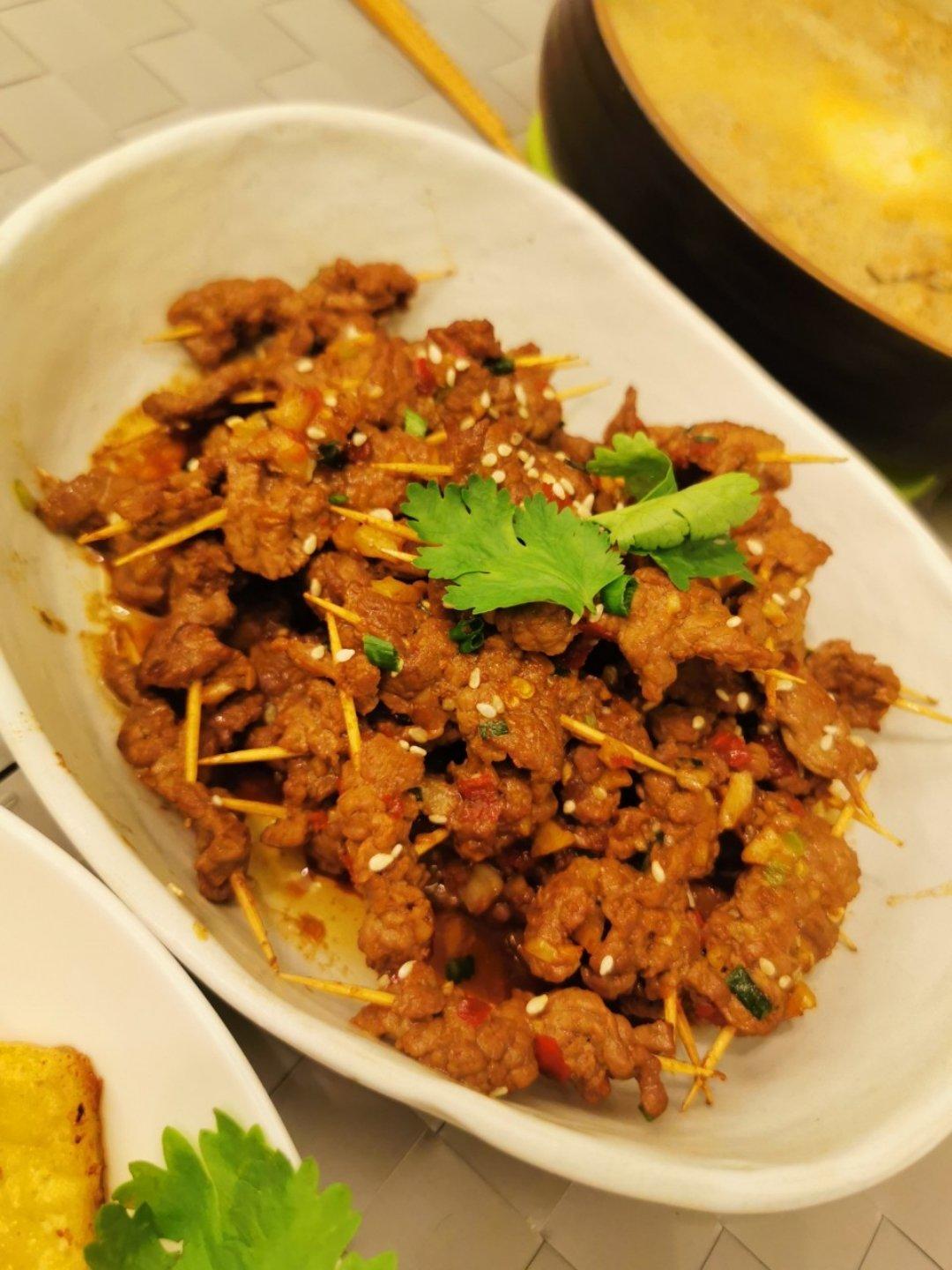 牙签牛肉 道地湖南味