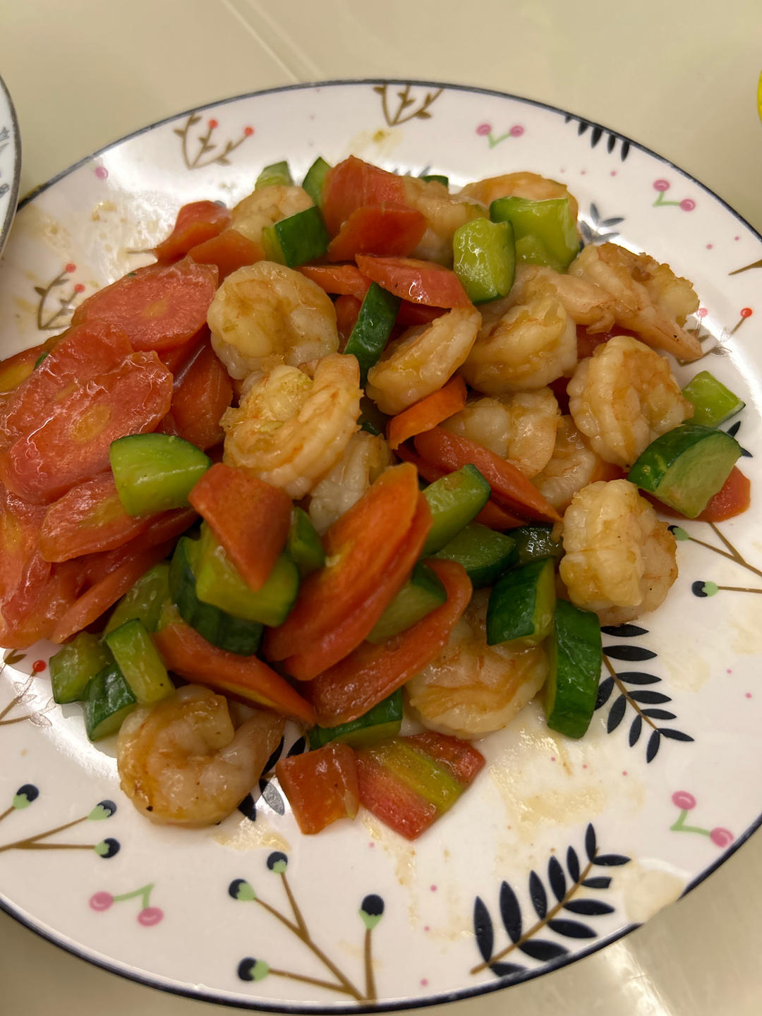 虾仁蔬菜丁