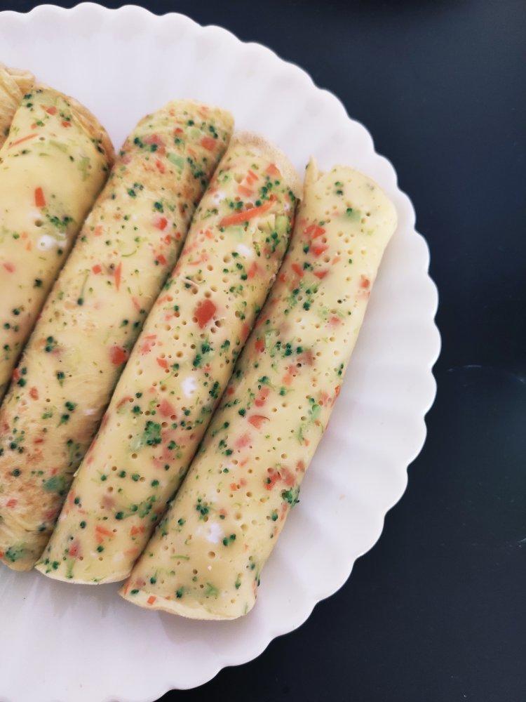西兰花胡萝卜煎饼