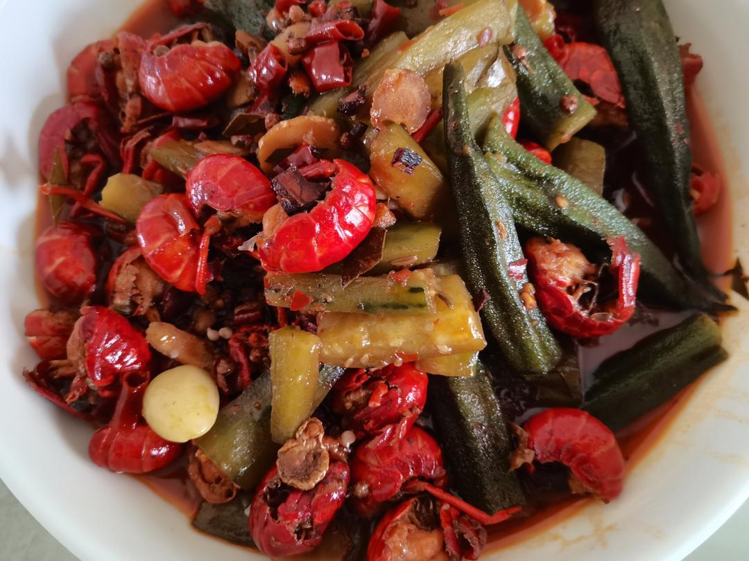 香辣小龙虾（用火锅底料）