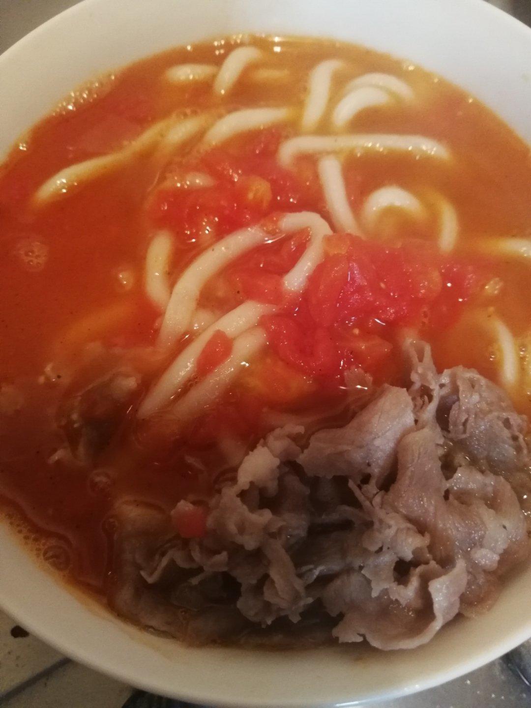 西红柿浓汤乌冬面