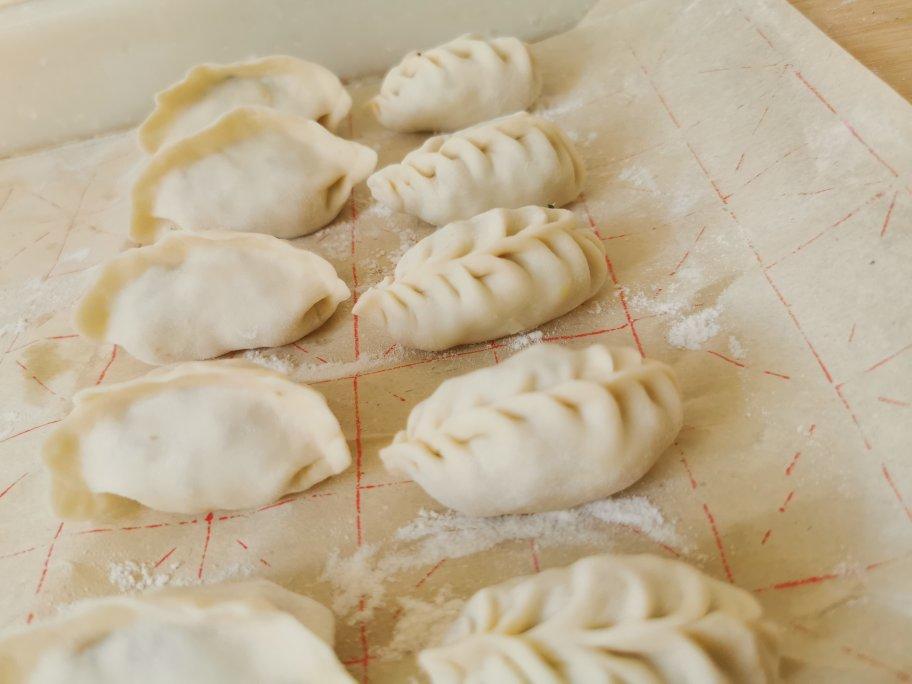 韭菜猪肉陷饺子（附带老鼠饺子包法）