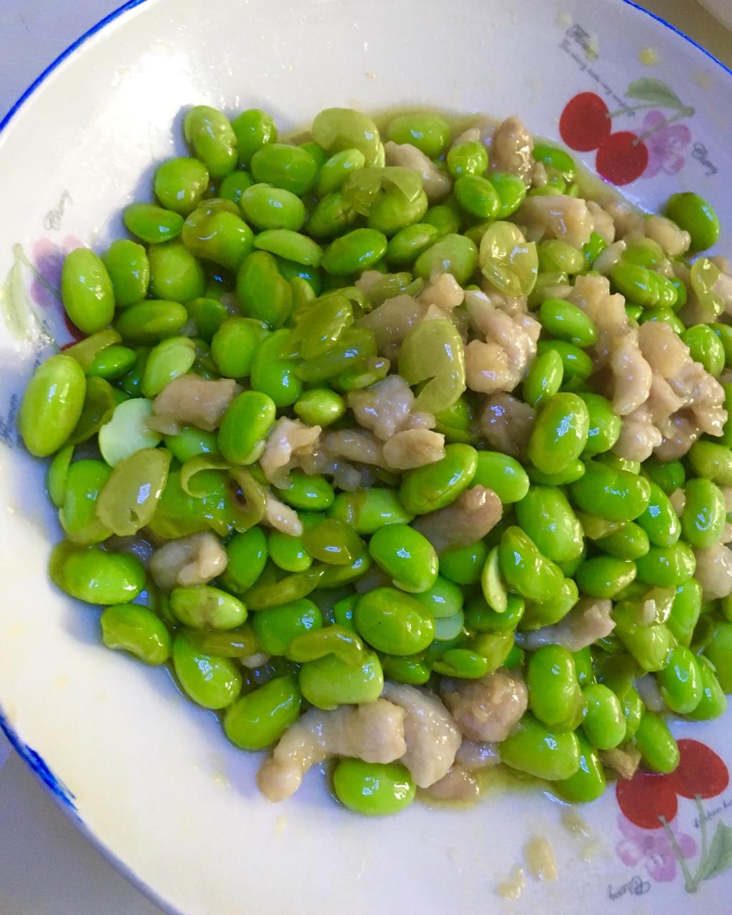 毛豆炒肉