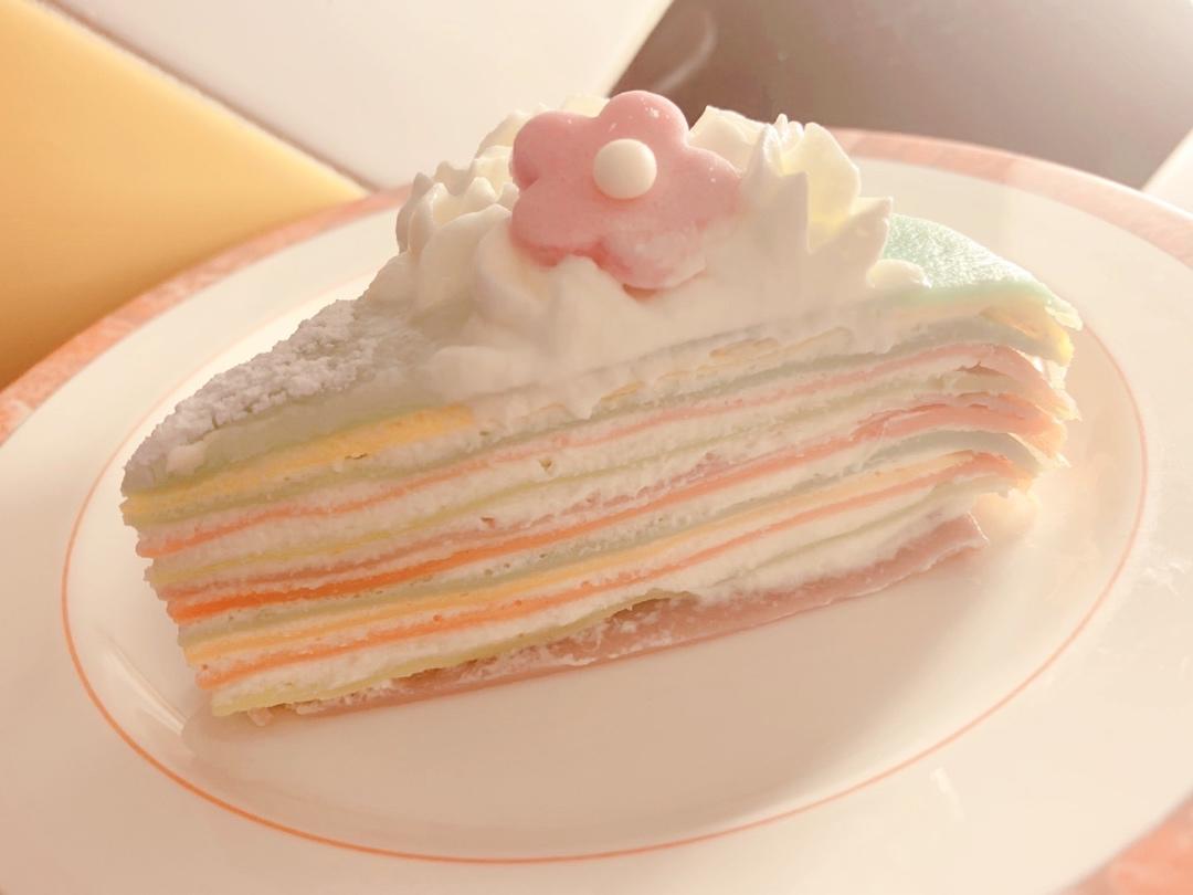 彩虹千层蛋糕 彩虹可丽饼(Mille Crepe Cake)