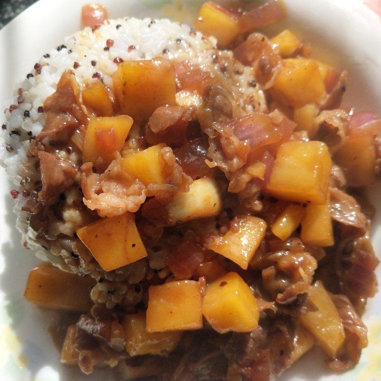 好吃到舔碗底的土豆肥牛拌饭