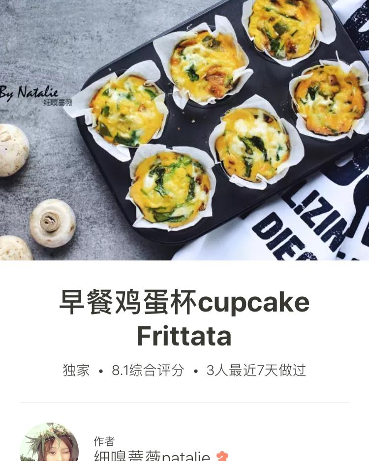 早餐鸡蛋杯cupcake Frittata