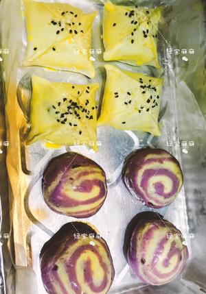 紫薯木薯绿豆酥的做法 步骤4