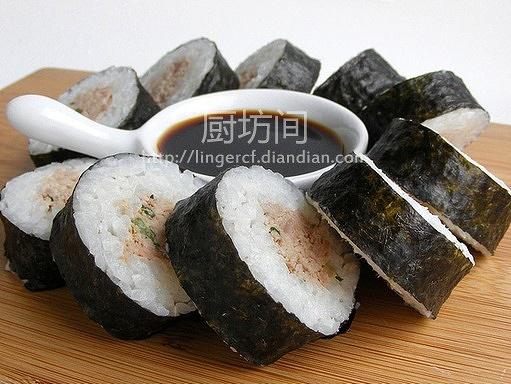 金枪鱼寿司卷的做法