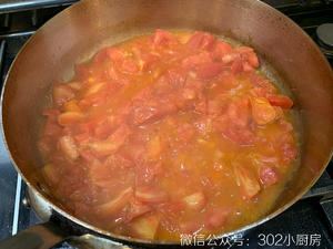 【0128】西红柿鸡蛋汤（无葱蒜不炝锅版） <302小厨房>的做法 步骤6