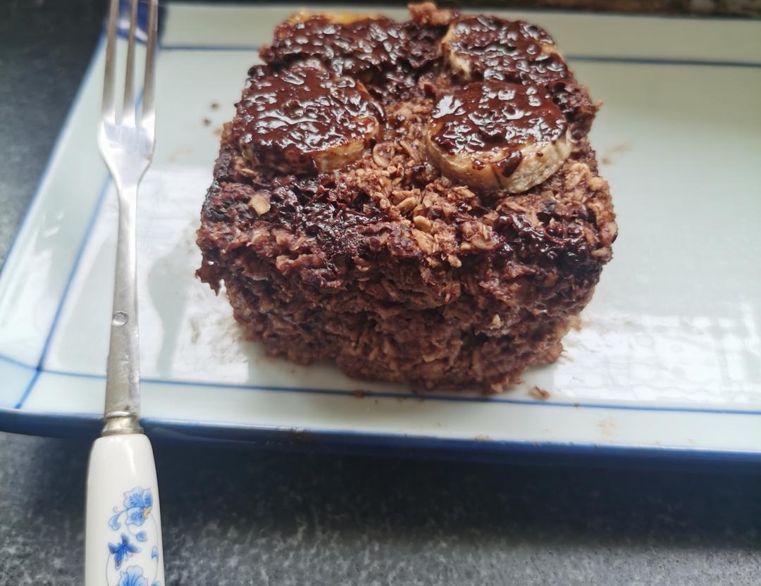 帕梅拉减脂❗️甜品🍰可可燕麦黑巧香蕉磅蛋糕