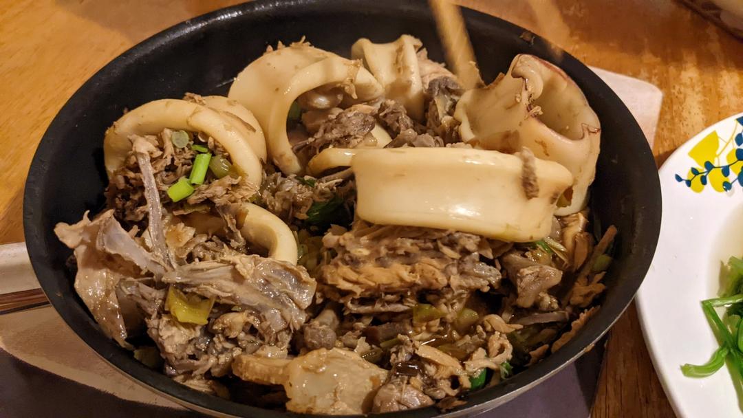 鱿鱼鸡蛋炖肉