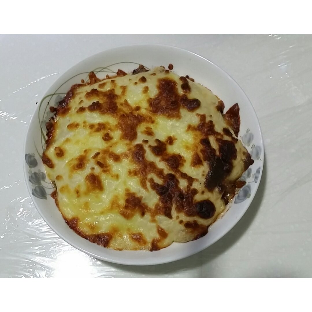 海鲜焗饭 Seafood Fried Rice with Cheesy Topping