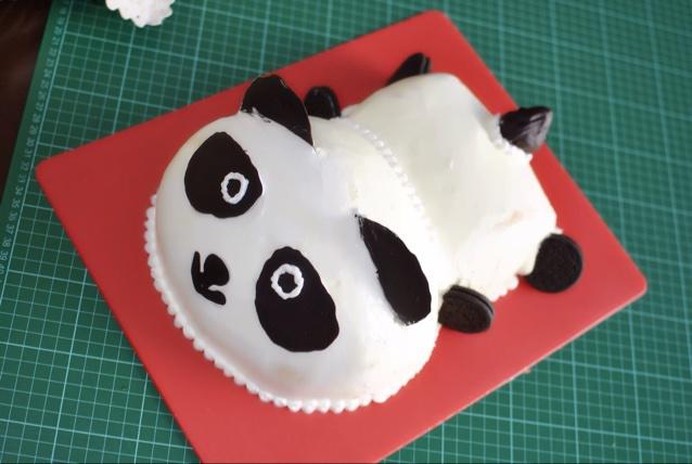 熊猫蛋糕～你现在叫“冰墩墩儿”的做法