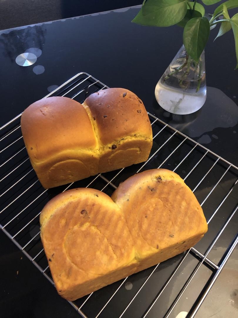 南瓜蜜豆吐司