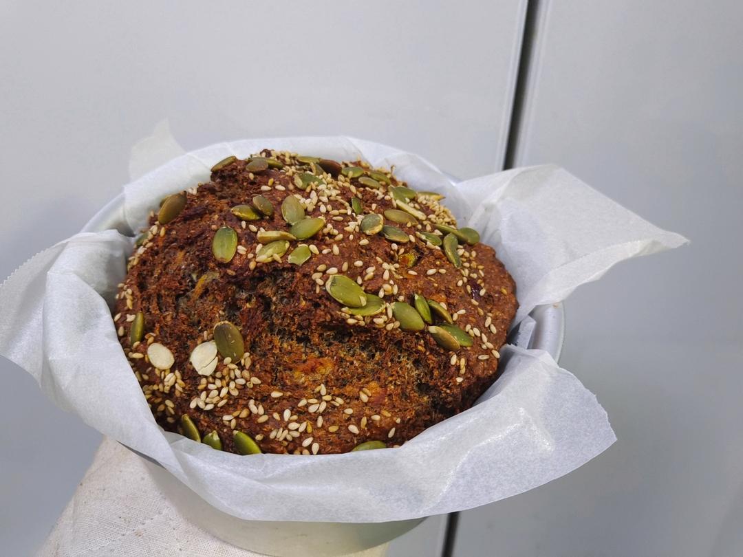 减脂吃！无油无糖！100%全麦蛋糕，口感好！简单快速消耗全麦粉！