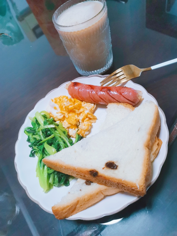 快手健康减脂轻食沙拉吐司早午营养餐的做法 步骤6