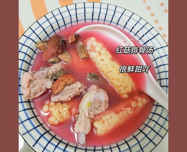 纯野生红菇炖排骨