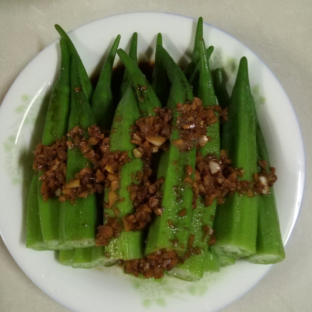 白灼秋葵