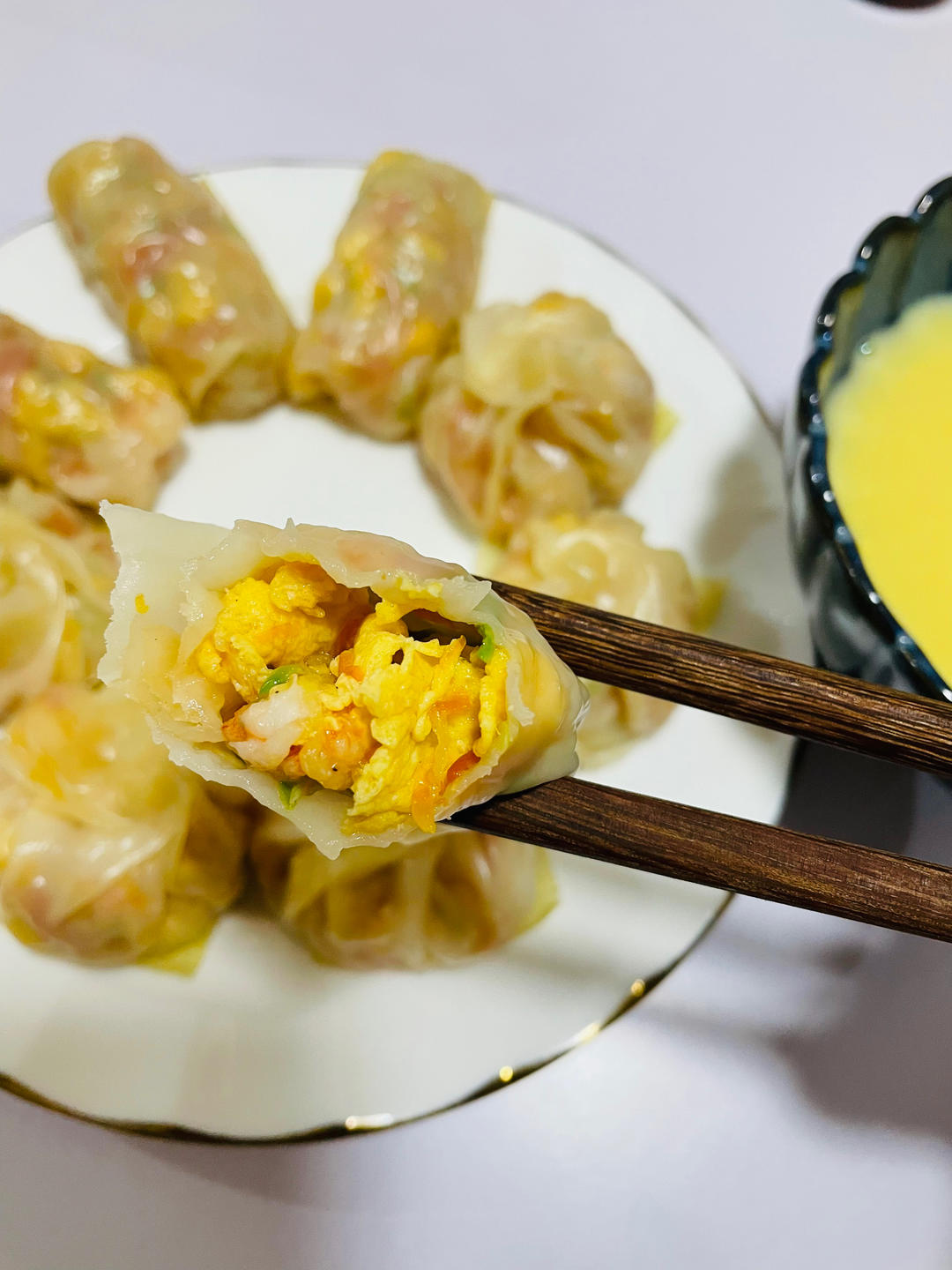 西葫芦虾仁蒸饺