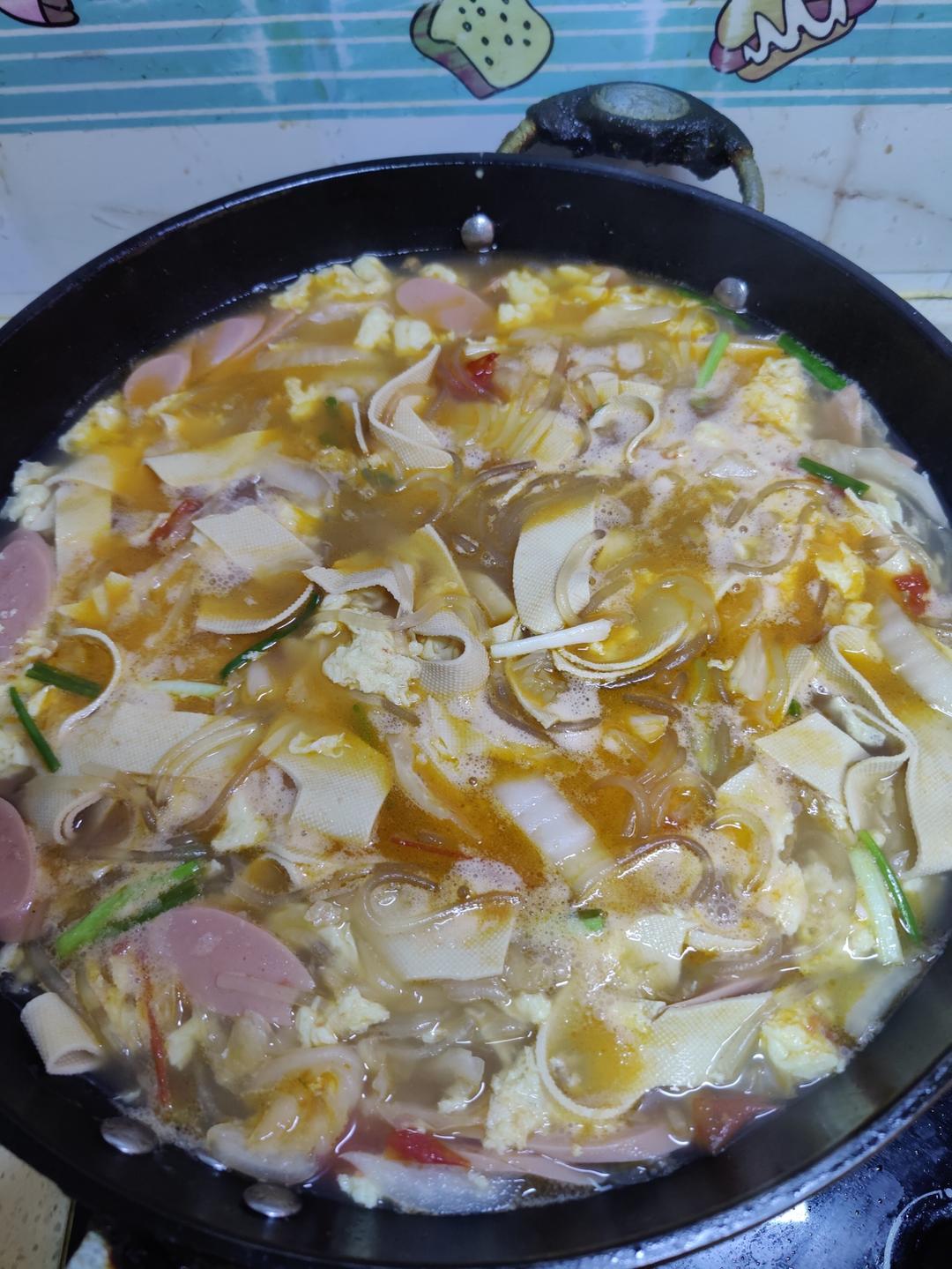 超级简单美味的白菜粉条汤