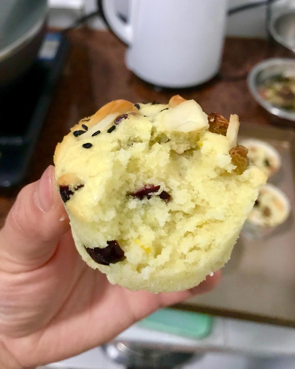 香浓蔓越莓椰蓉马芬