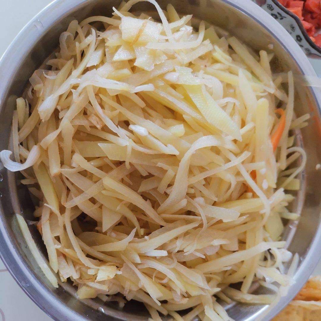 卷饼菜之素炒土豆丝