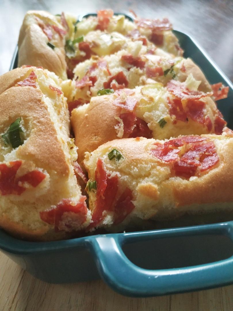 海盐香葱肉松卷【北鼎烤箱食谱】