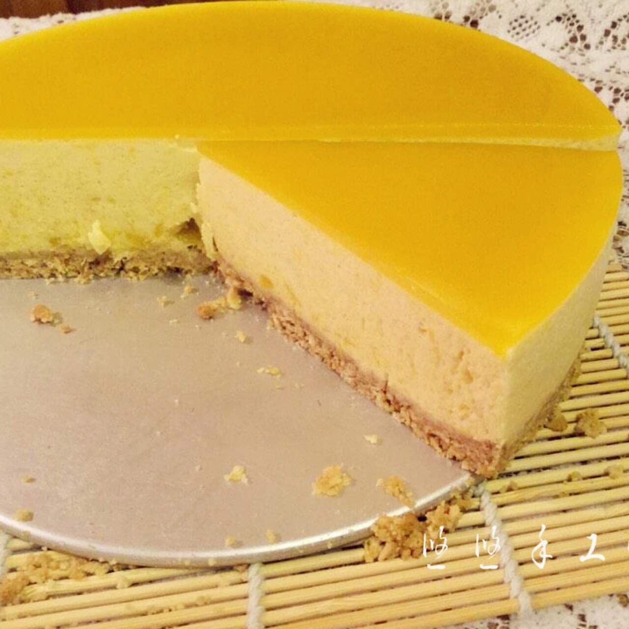 料超足的芒果慕斯蛋糕