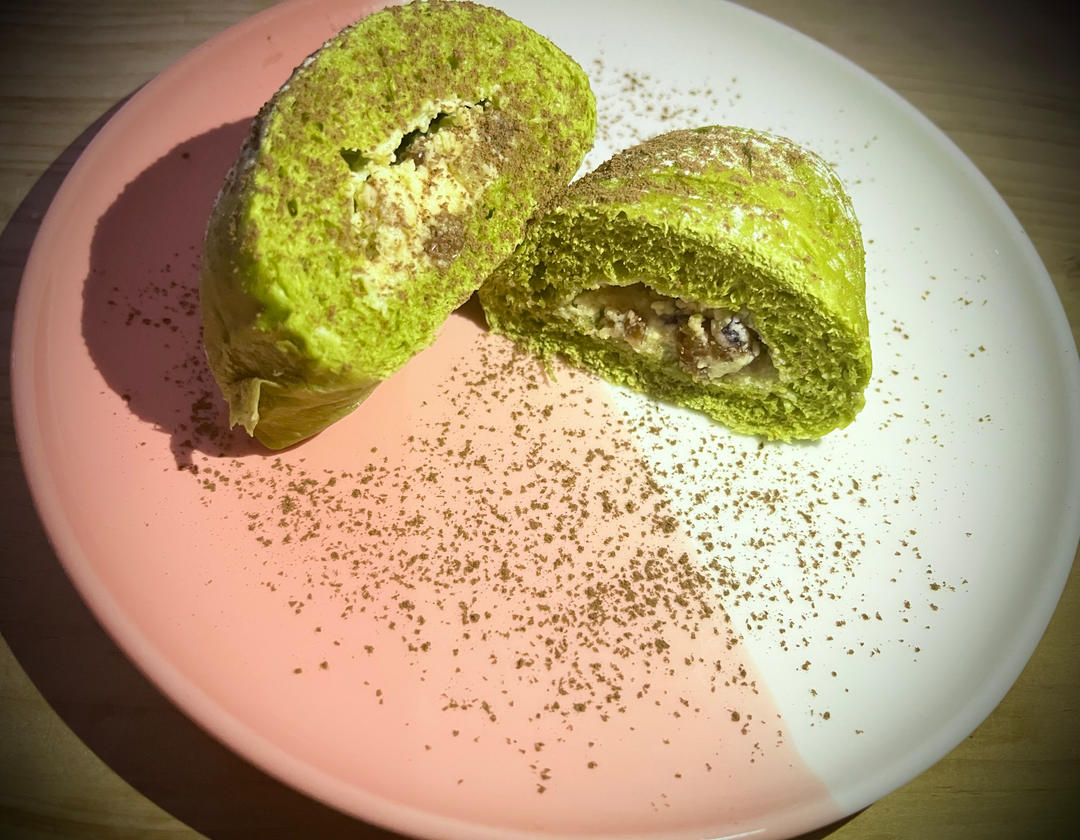 抹茶蔓越莓奶酪软欧
