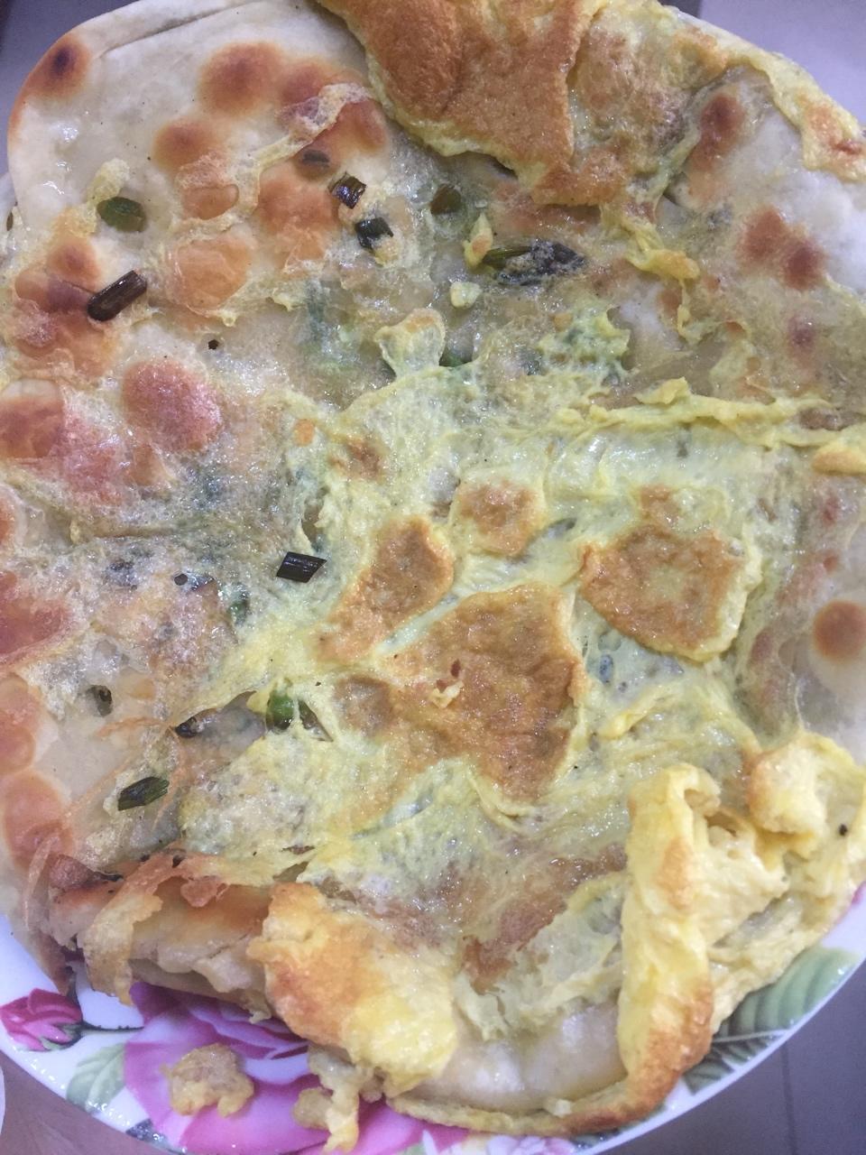 鸡蛋葱油饼                  （更新饼坯保存方法）