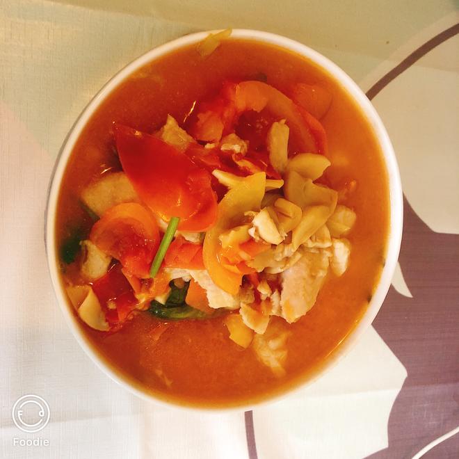 番茄龍利魚蘑菇生菜湯（健康）的做法