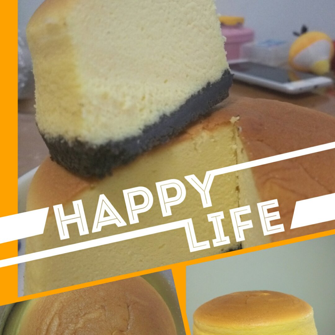轻乳酪芝士蛋糕6寸#皮黑森林#