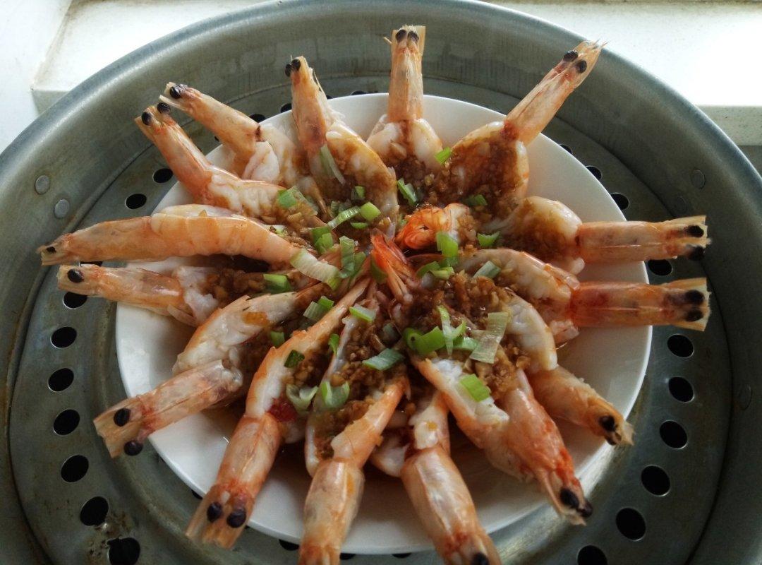 蒜蓉蒸虾