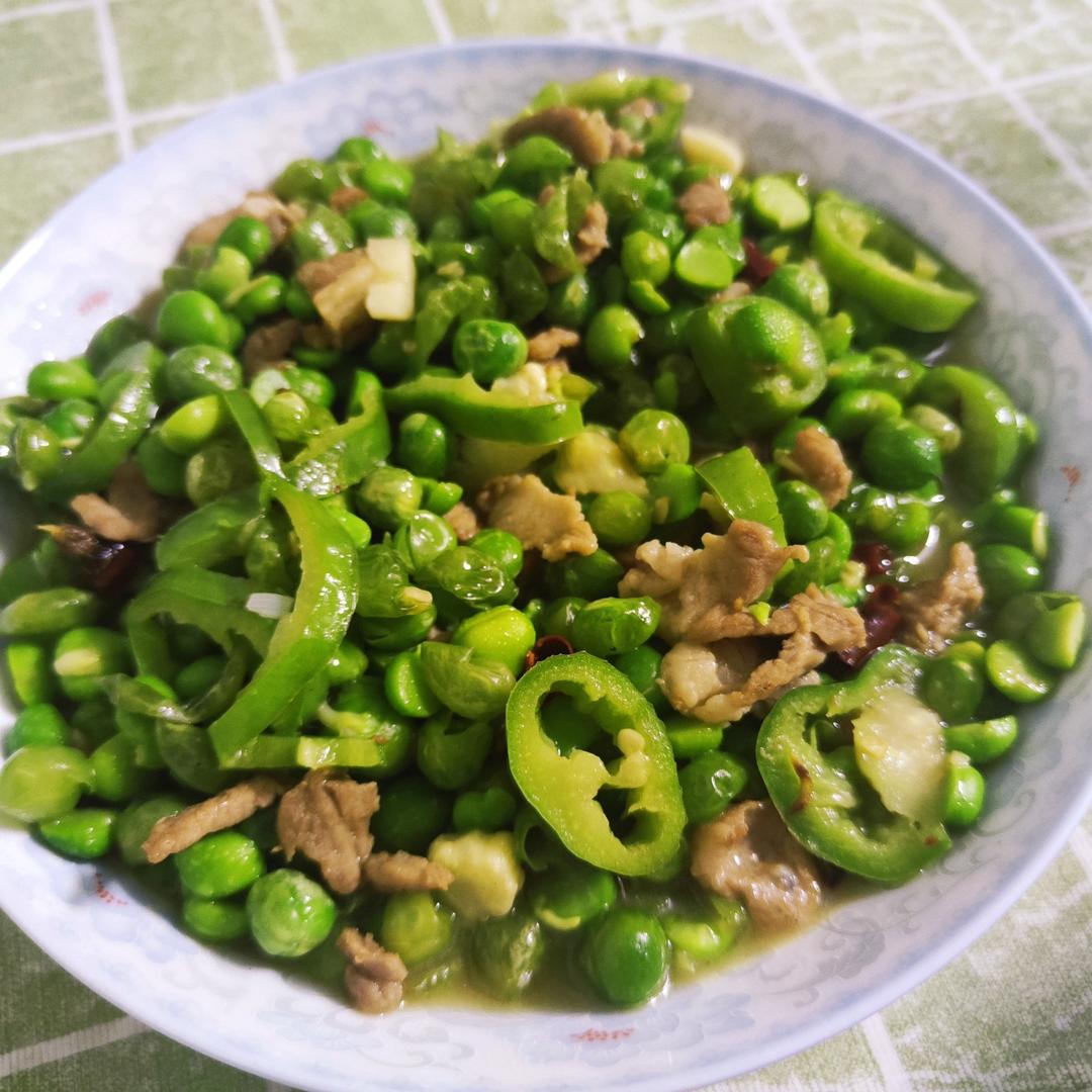 豌豆炒肉末