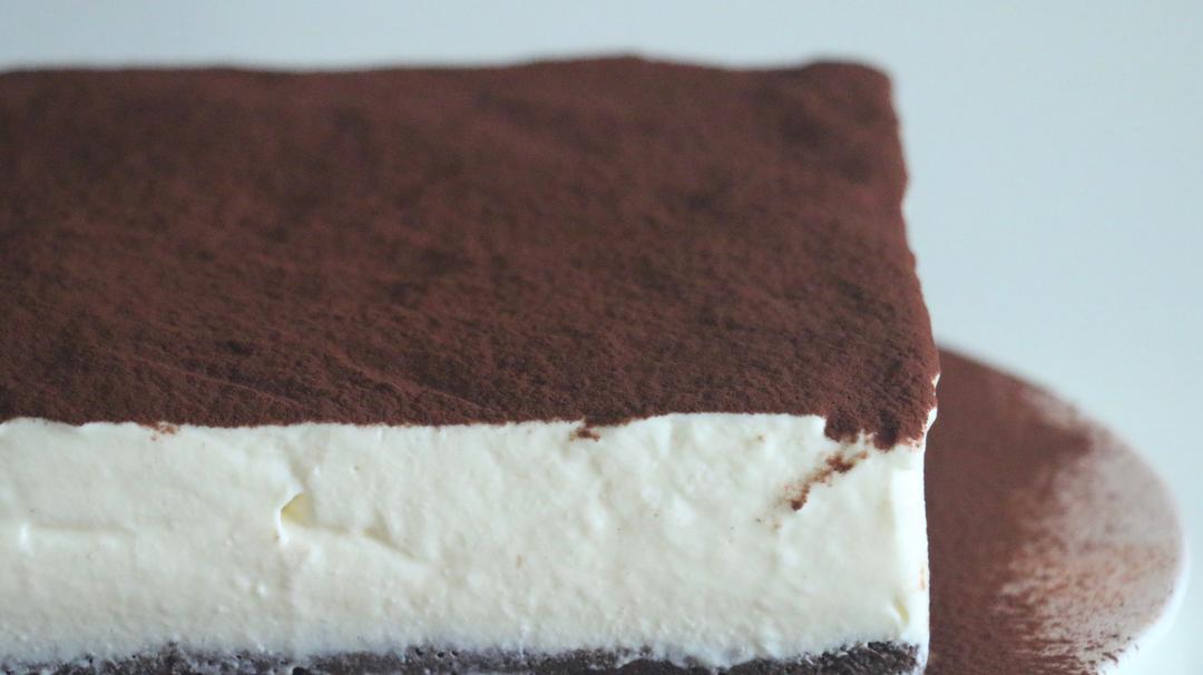 可可戚风低提拉米苏tiramisu无需吉利丁无需手指饼干的做法