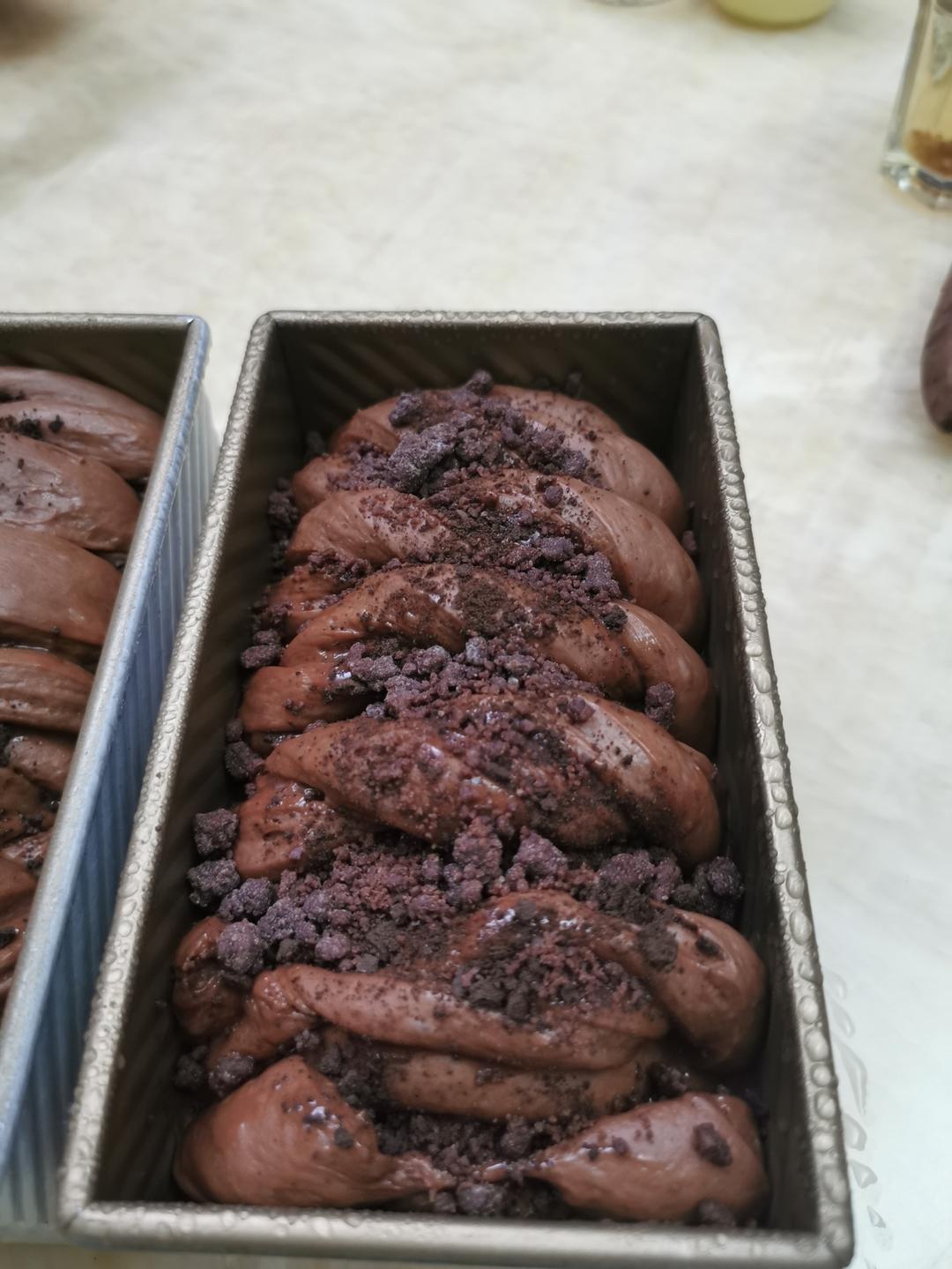 雪山巧克力吐司（巧克力奥利奥吐司面包）