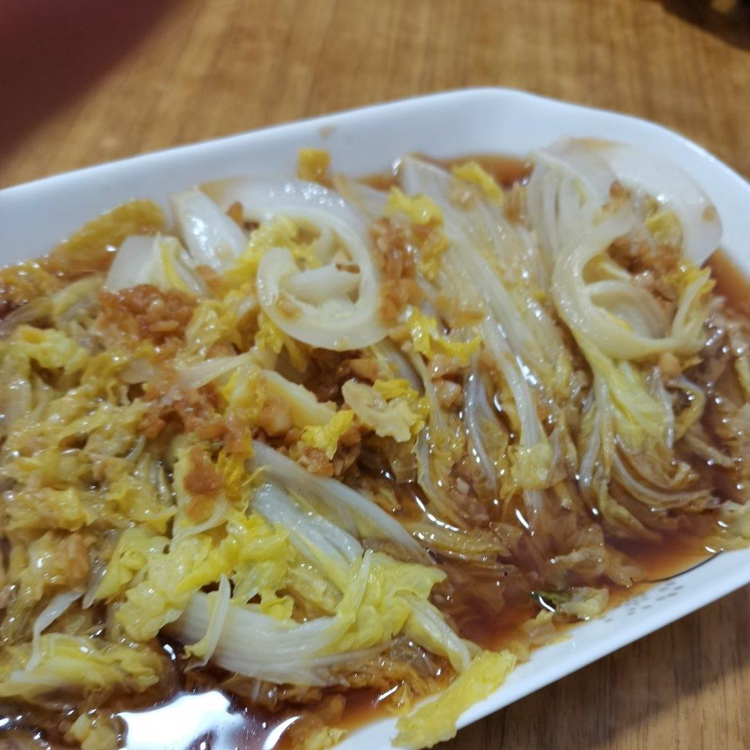 蒜蓉蒸金针菇娃娃菜【7月北鼎蒸炖锅食谱】