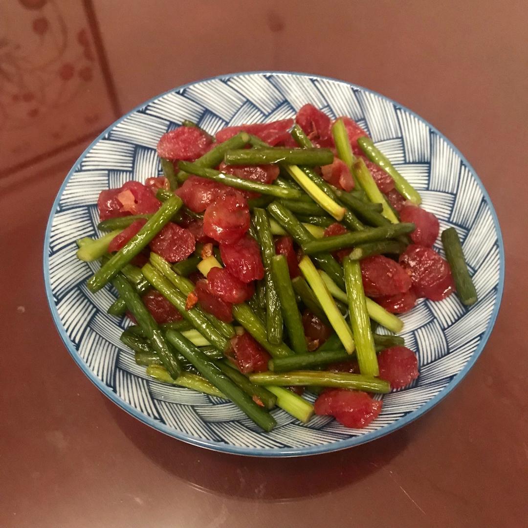 蒜薹炒腊肠