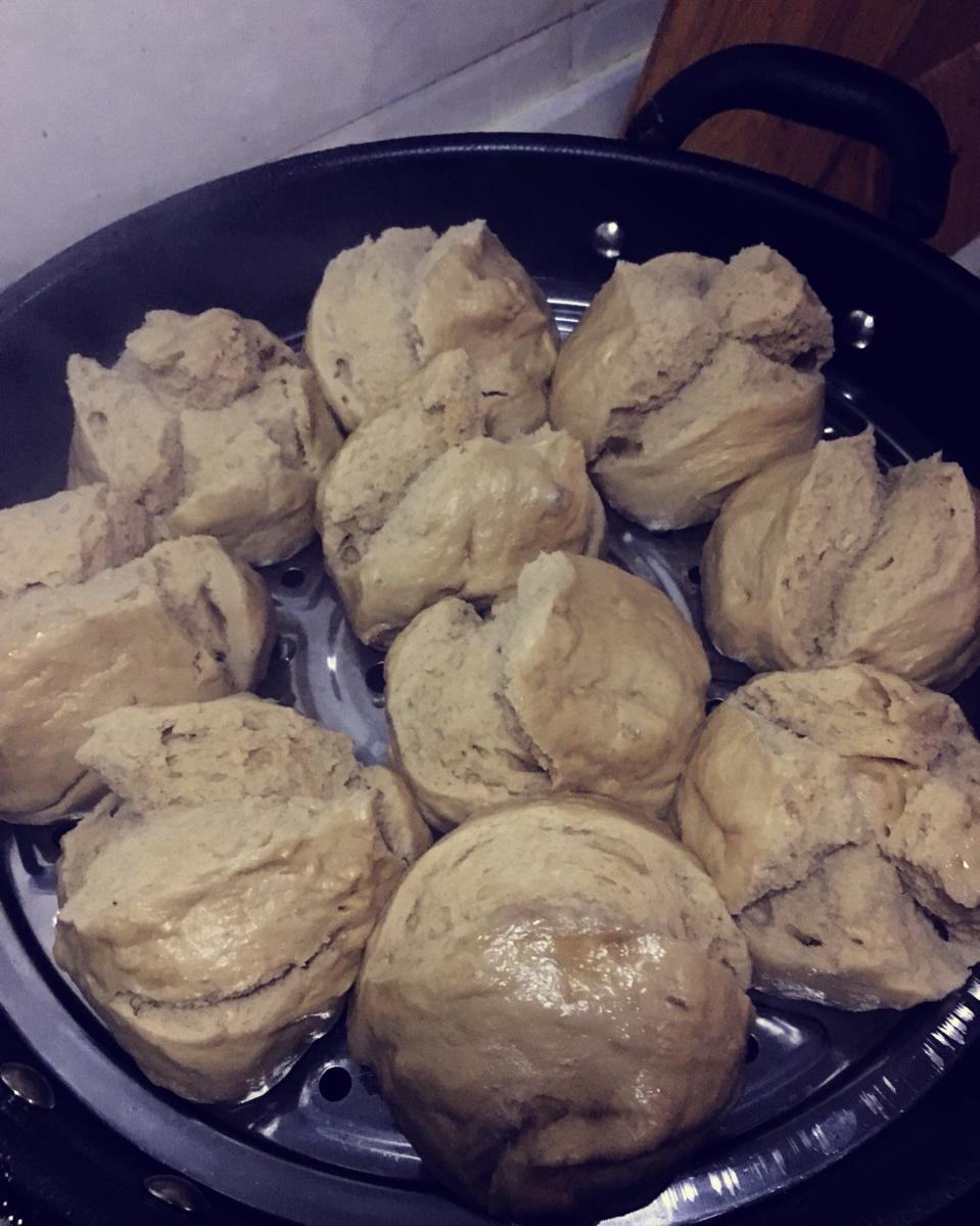 妥妥的红糖开花馒头（酵母版）