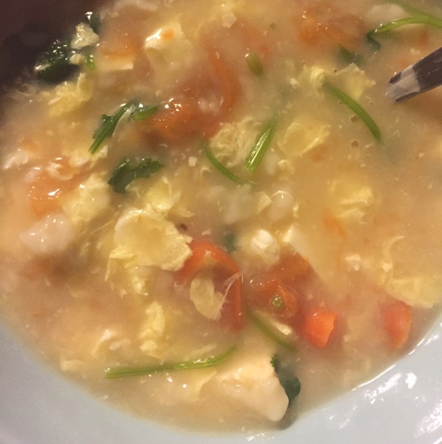 西红柿鸡蛋疙瘩汤