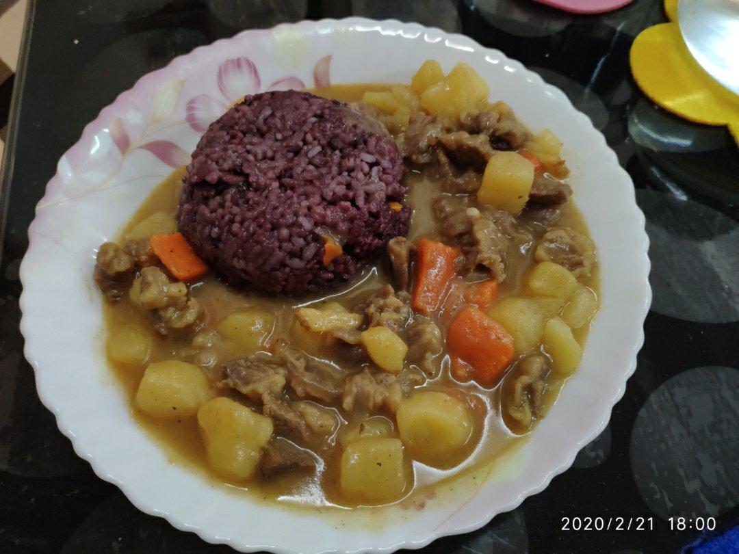 【咖喱牛肉/咖喱土豆牛肉盖饭】：全站最简单做法