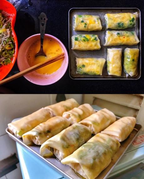 春卷皮～韭菜盒子