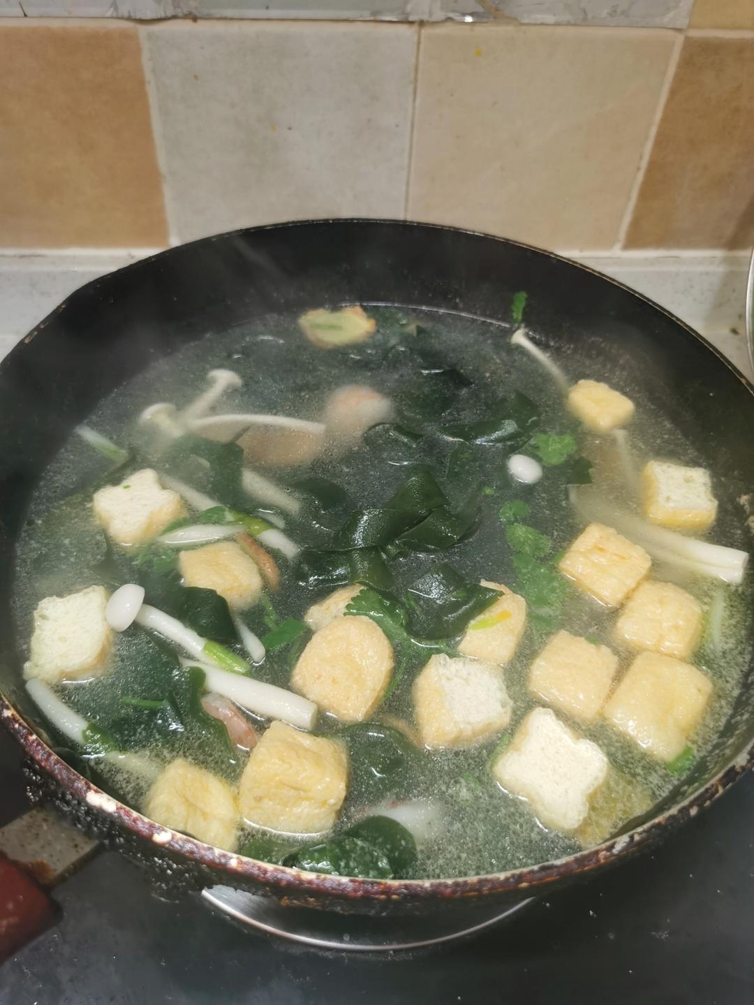 🔥超级好喝的虾仁海带豆腐汤～低脂美味还营养