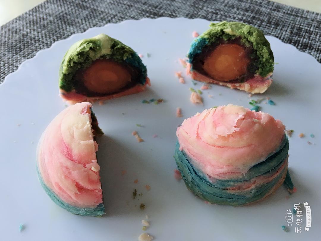 彩虹蛋黄酥（独角兽蛋黄酥）