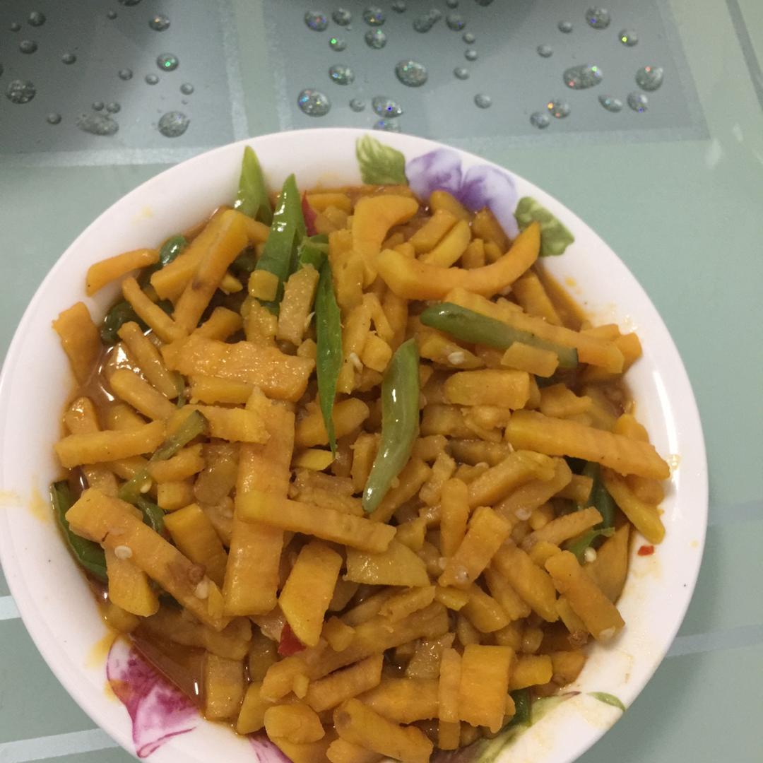 清炒红薯