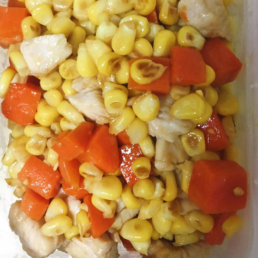玉米鸡丁
