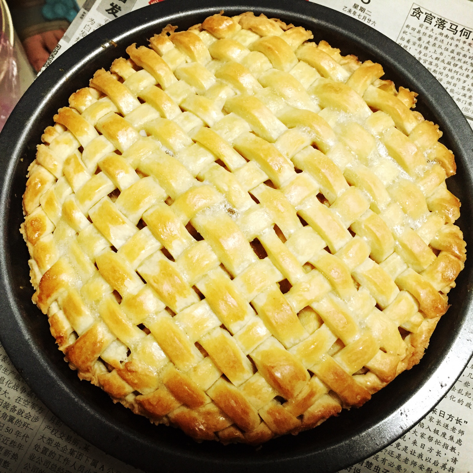 yaaaa娴儿做的苹果派