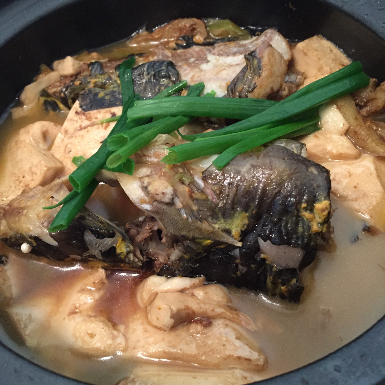 黄骨鱼焖豆腐